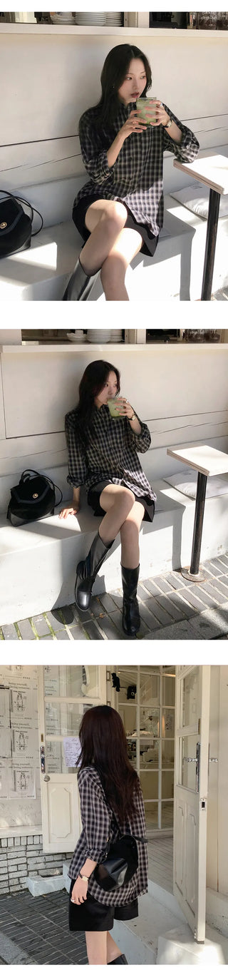 LeMessen Long Sleeve Check Shirt