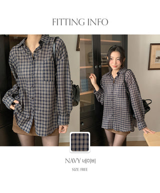 LeMessen Long Sleeve Check Shirt