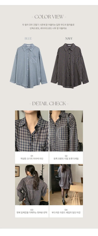 LeMessen Long Sleeve Check Shirt