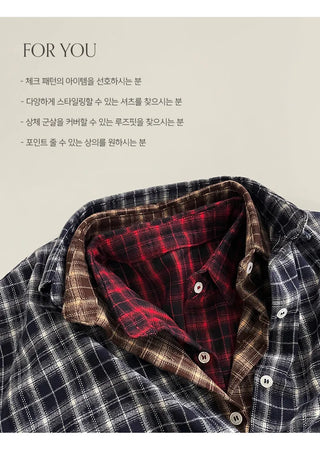 Cliet Loose Fit Check Shirt