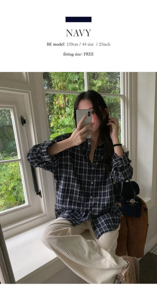 Cliet Loose Fit Check Shirt