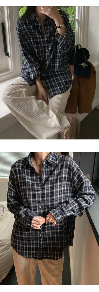 Cliet Loose Fit Check Shirt
