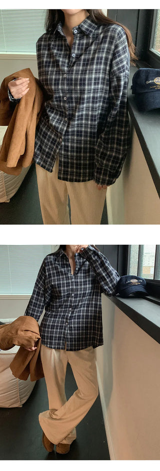 Cliet Loose Fit Check Shirt
