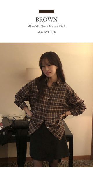 Cliet Loose Fit Check Shirt
