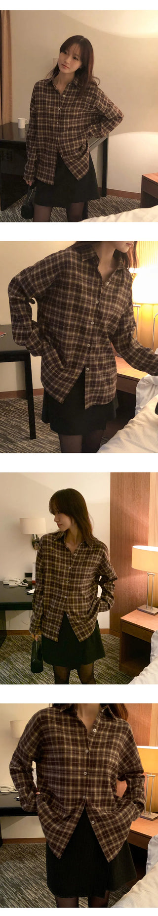 Cliet Loose Fit Check Shirt