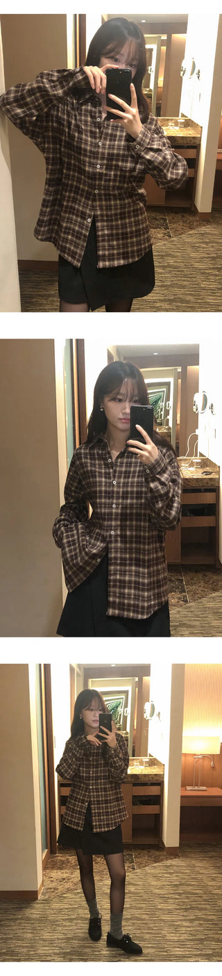 Cliet Loose Fit Check Shirt