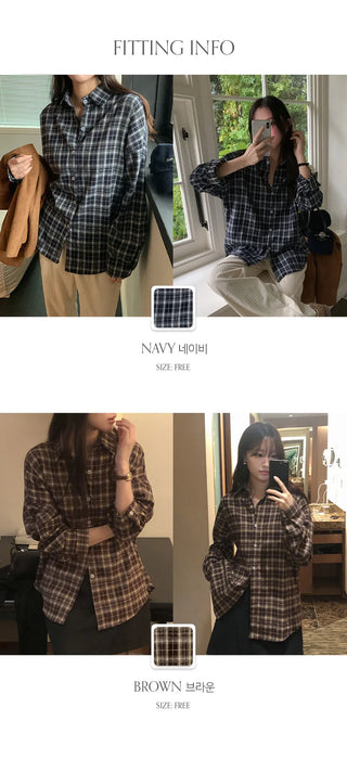 Cliet Loose Fit Check Shirt