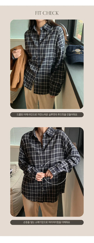 Cliet Loose Fit Check Shirt