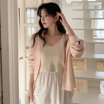 Torion V neck Crop Knit Bustier