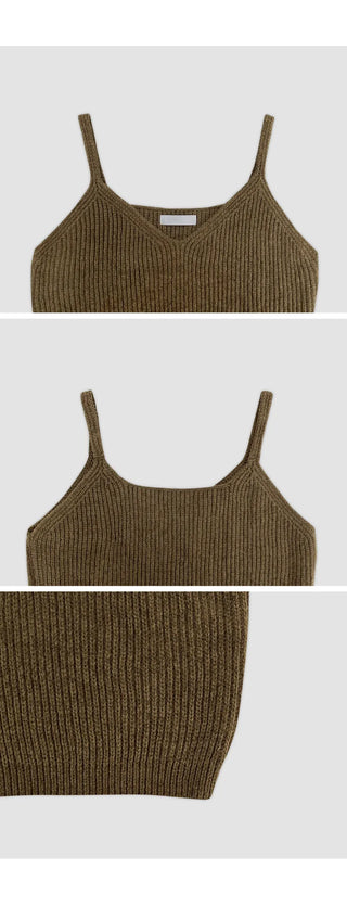 Torion V neck Crop Knit Bustier