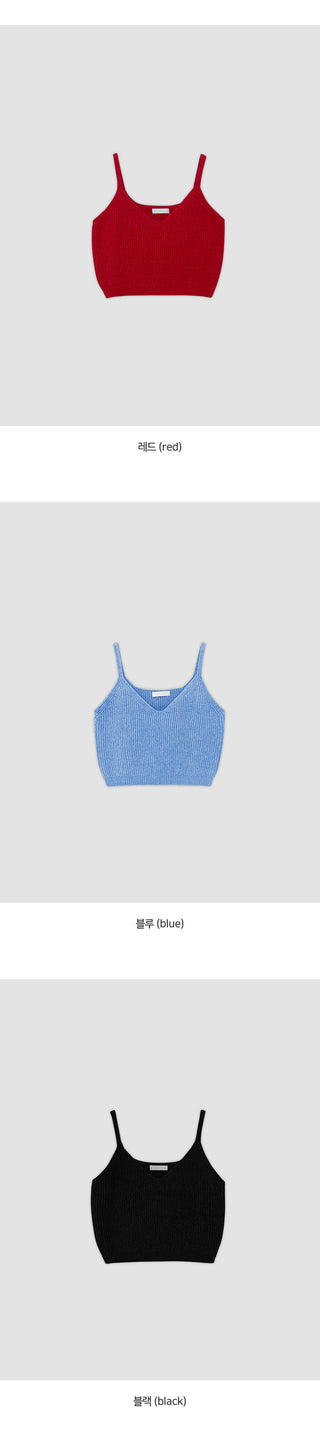 Torion V neck Crop Knit Bustier