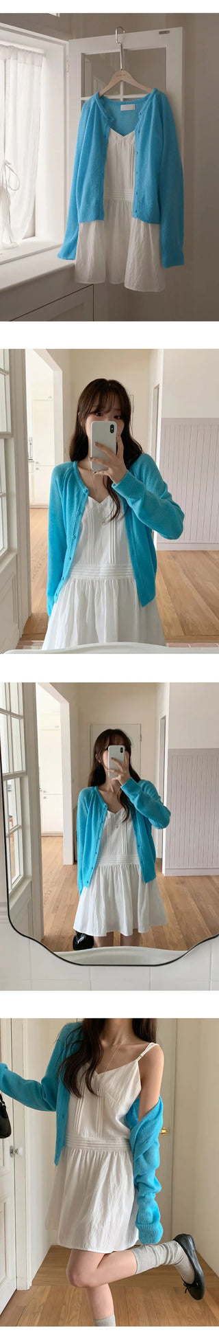 Rodinel Frill Cutout Bustier Flare Mini Dress