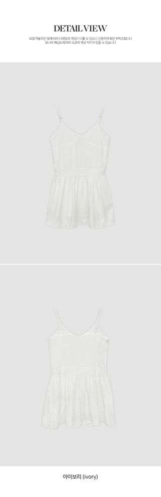 Rodinel Frill Cutout Bustier Flare Mini Dress