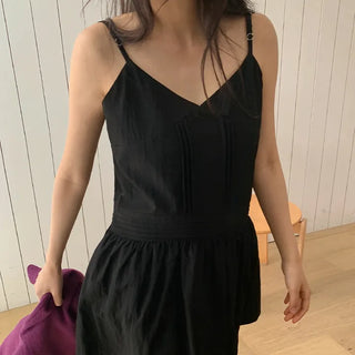 Rodinel Frill Cutout Bustier Flare Mini Dress