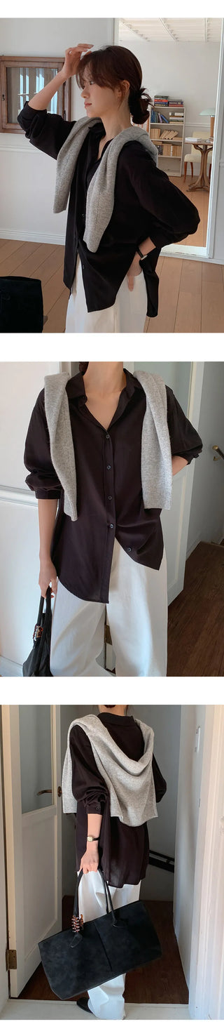Senetin V neck Wool Knit