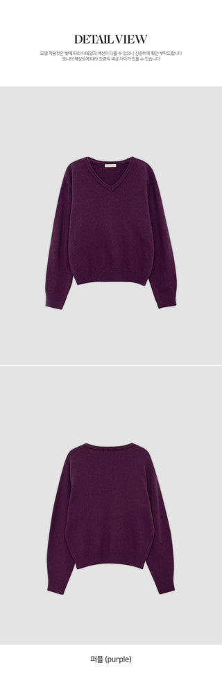Senetin V neck Wool Knit