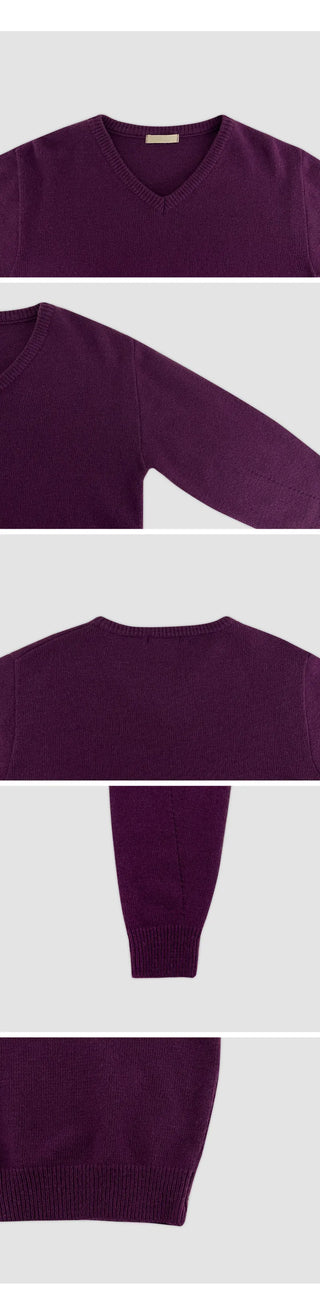 Senetin V neck Wool Knit