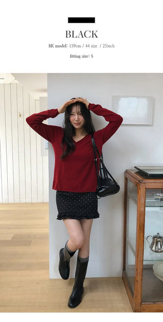 Toys H line Dot Frill Mini Skirt