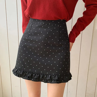 Toys H line Dot Frill Mini Skirt