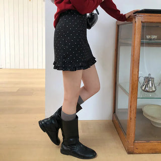 Toys H line Dot Frill Mini Skirt