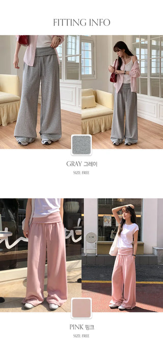 Lumilon Folding Two Way Elastic String Wide Training Pants