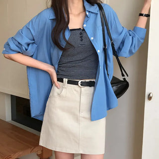 Claudie Lyocell Loose Fit Long Sleeve Shirt