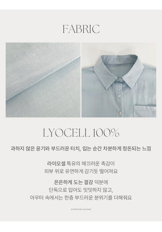 Claudie Lyocell Loose Fit Long Sleeve Shirt