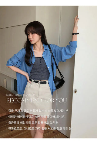 Claudie Lyocell Loose Fit Long Sleeve Shirt