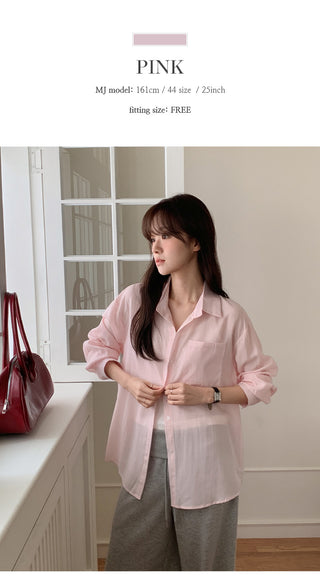 Claudie Lyocell Loose Fit Long Sleeve Shirt