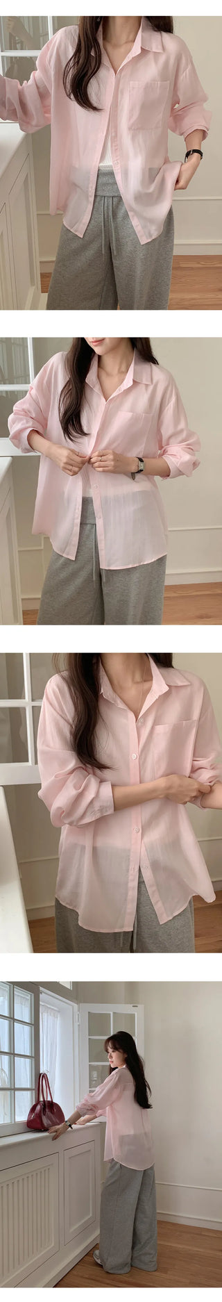 Claudie Lyocell Loose Fit Long Sleeve Shirt