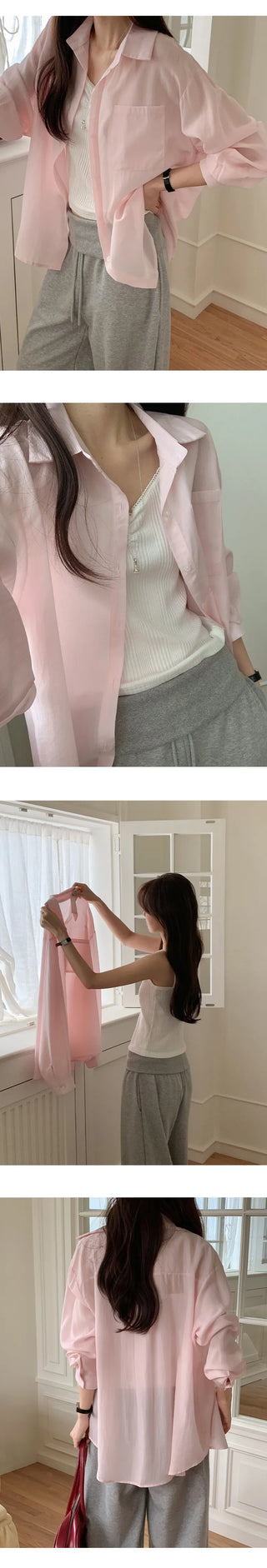 Claudie Lyocell Loose Fit Long Sleeve Shirt