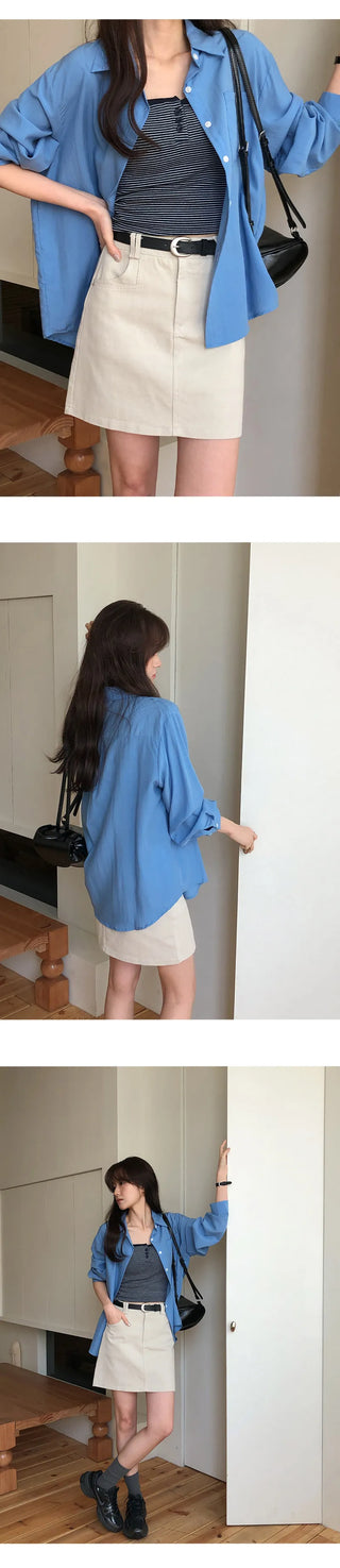 Claudie Lyocell Loose Fit Long Sleeve Shirt