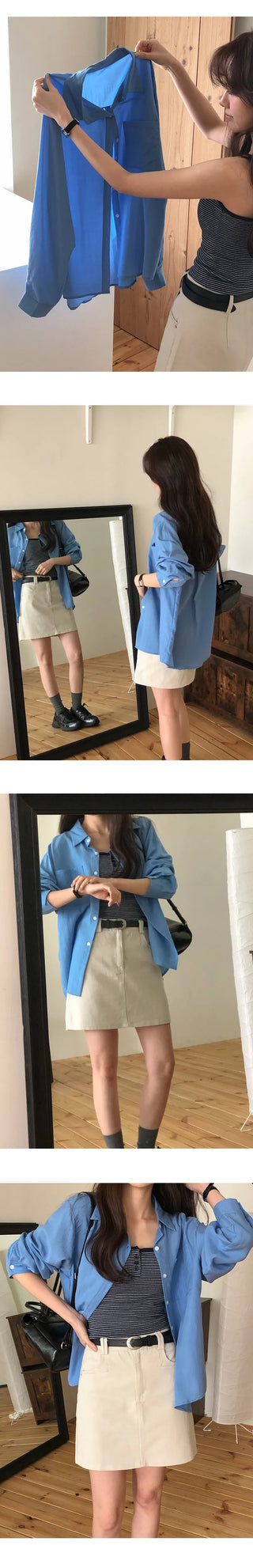 Claudie Lyocell Loose Fit Long Sleeve Shirt