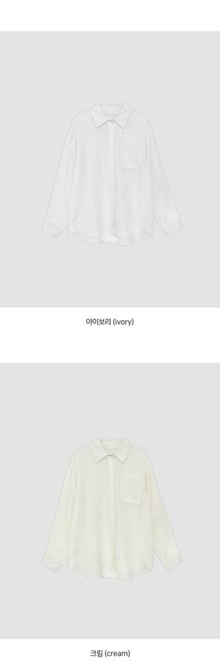Claudie Lyocell Loose Fit Long Sleeve Shirt