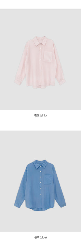 Claudie Lyocell Loose Fit Long Sleeve Shirt