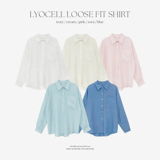 Claudie Lyocell Loose Fit Long Sleeve Shirt