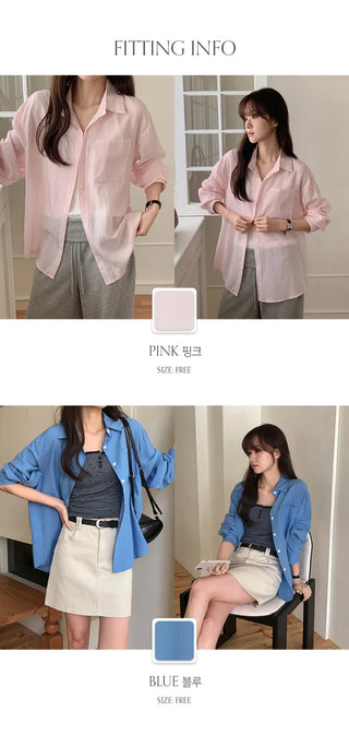 Claudie Lyocell Loose Fit Long Sleeve Shirt
