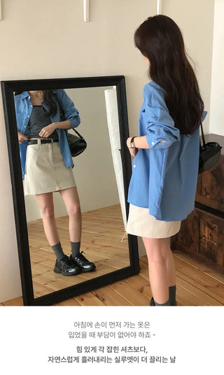 Claudie Lyocell Loose Fit Long Sleeve Shirt