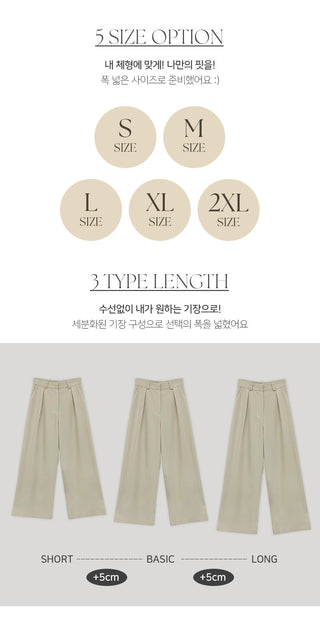 Ladaine Pintuck Back Elastic Wide Slacks