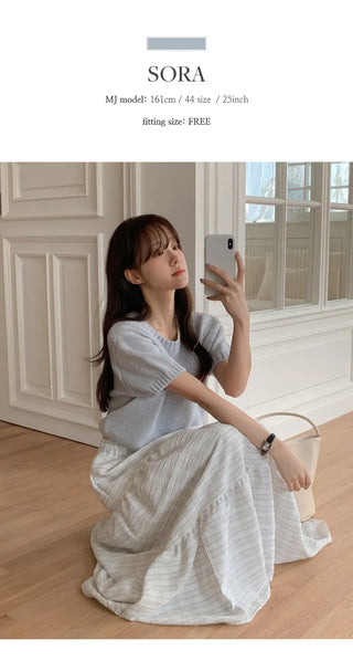 Luakin Round Short Sleeve Knit