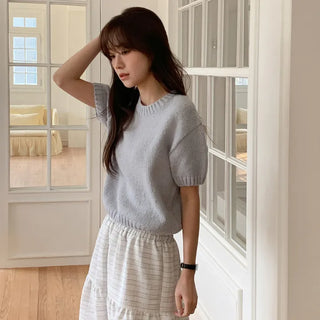 Luakin Round Short Sleeve Knit