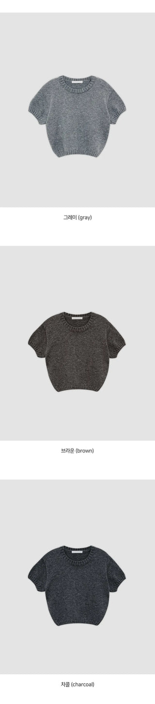 Luakin Round Short Sleeve Knit
