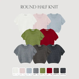 Luakin Round Short Sleeve Knit