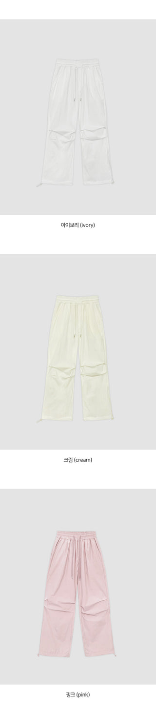 Idof Banding Parachute String Two Way Wide Pants