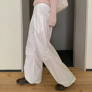 Idof Banding Parachute String Two Way Wide Pants