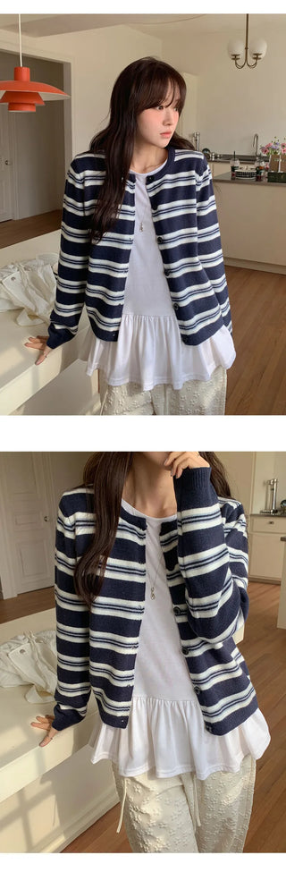 Lottize Frill Round Long Sleeve T shirt