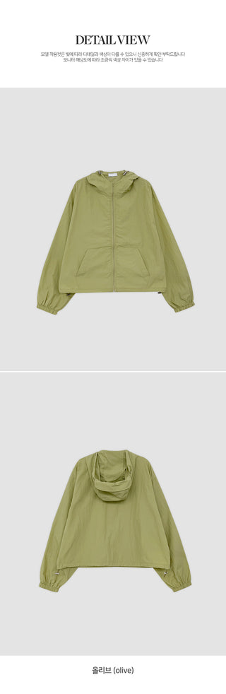 Luiten Loose Fit String Hooded Windbreaker