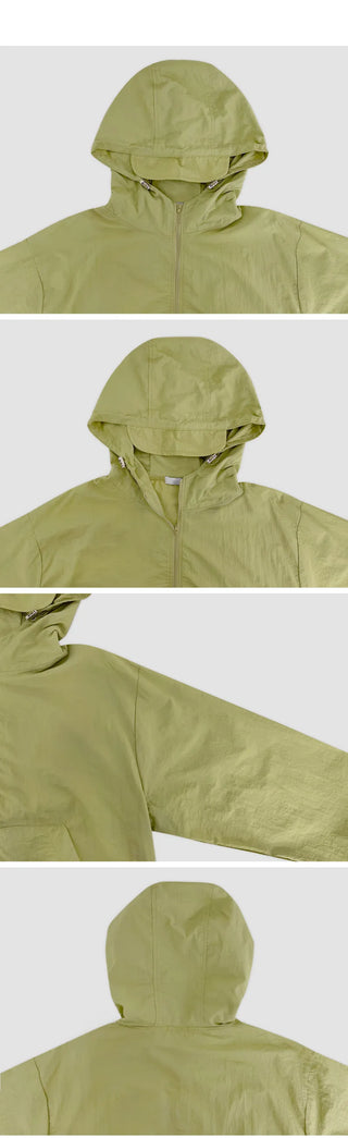 Luiten Loose Fit String Hooded Windbreaker