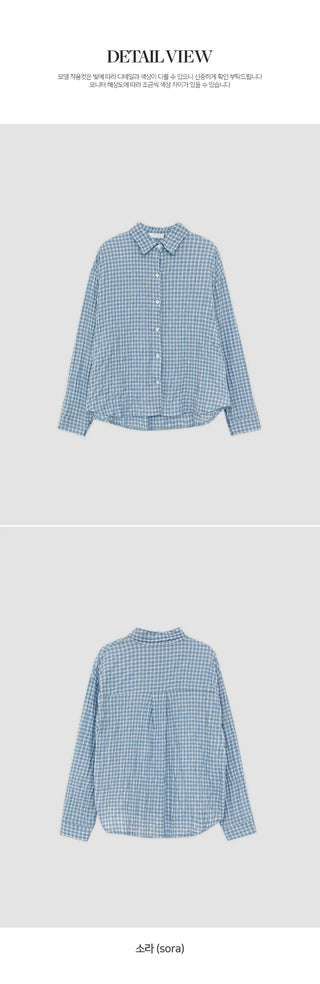 Lover's Wrinkle Check Long Sleeve Shirt
