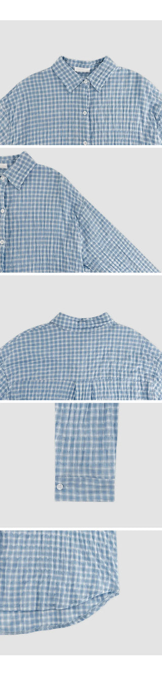 Lover's Wrinkle Check Long Sleeve Shirt